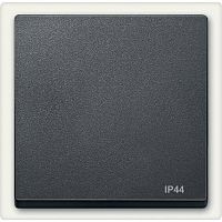 Лицевая панель Schneider Electric Merten System M для 1-кл. выключателя IP44 антрацит картинка